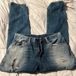 Distressed Boyfriend Jeans